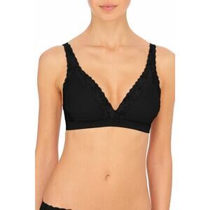 NATORI Discreet Convertible Wireless Spacer Bra Black Size L 1037